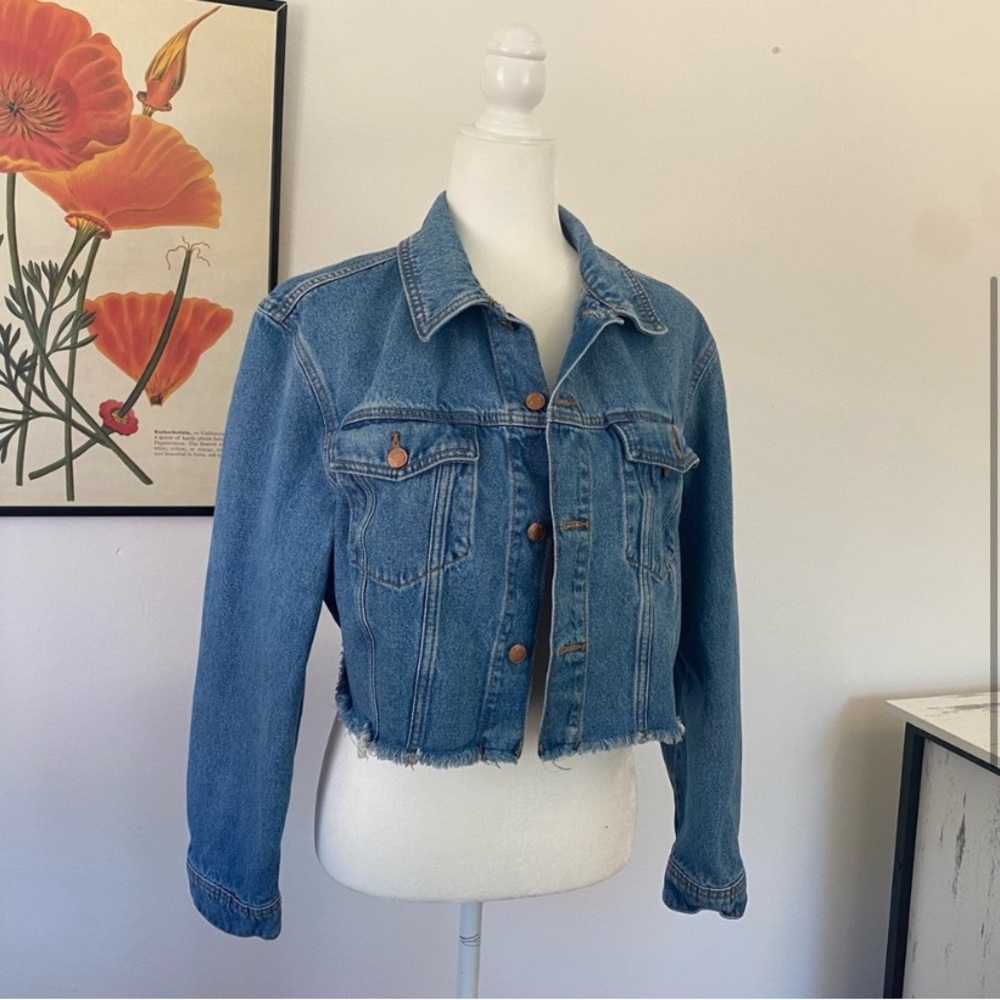 Cropped denim jacket by Victoria secret pink